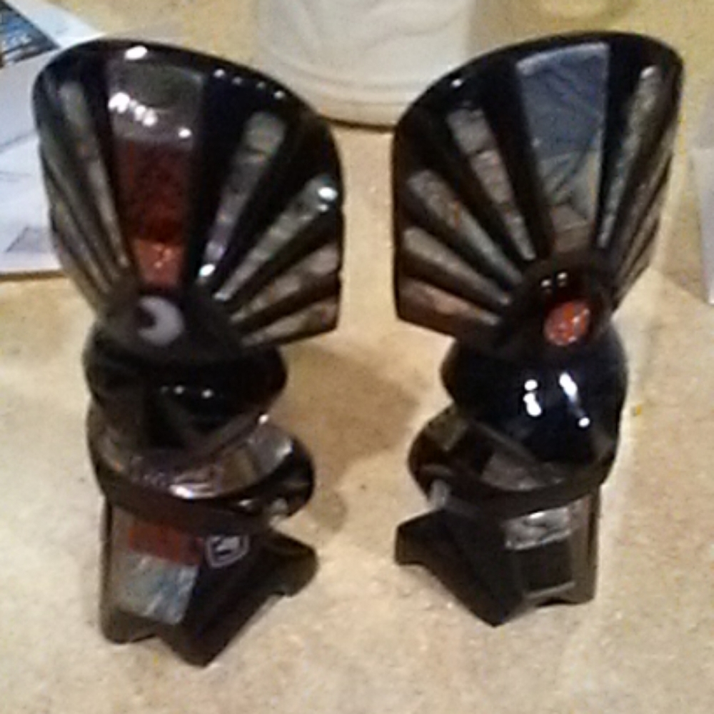 Beautiful Gemstone Mexican Book Ends